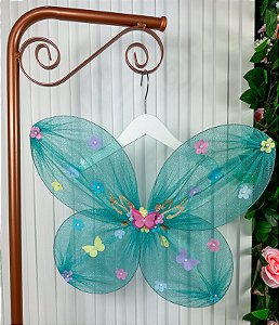 Asa De Borboletas Jardim Encantado Fadas Infantil Verde