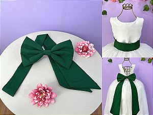 Faixa ajustável com Laço feitos de Poliéster para Vestidos Daminhas e Formatura