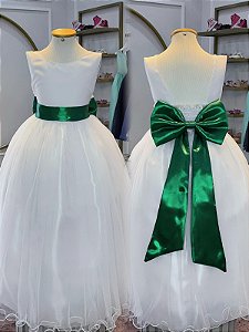 Faixa ajustável com Laço feitos de cetim Vestidos Daminhas e Formatura