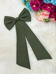 Faixa ajustável com Laço Verde Oliva para Vestidos Daminhas e Formatura