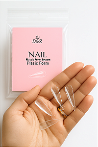 Molde F1 Estileto D&Z 120PÇS Reutilizável – Alongamento Profissional