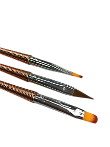 Kit PIncel c/ 3 un Rose gold Helen Color