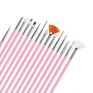 Kit Pincel para decoração Rosa