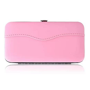Estojo Para Pinça de couro sintético Rosa