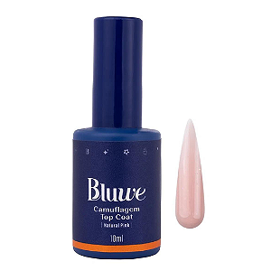 Topcoat Camuflagem Natural Pink Bluwe 10ml (Embalagem antiga)