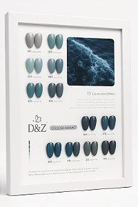 Esmaltes em Gel D&Z Coleção Oceano 15ml – Kit com 12 Cores