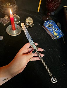 Punhal Ritualístico com Cianita Azul