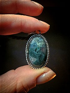 Pingente Ágata Musgo