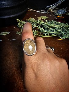 Anel Agnes Cristal Rutilado