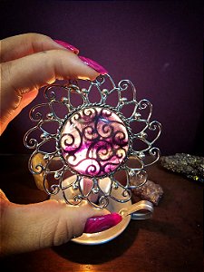 Pingente Mandala Fluorita