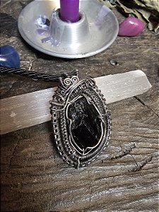 Pingente Turmalina Negra