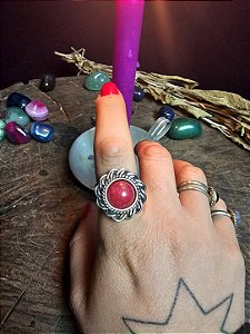 Anel Jade Vermelho