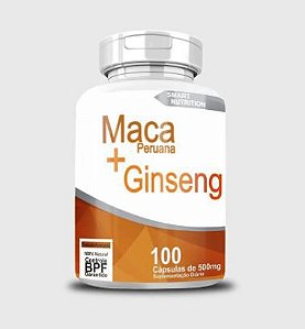 Maca + Ginseng 100caps 500mg - 4 Elementos