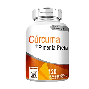 Cúrcuma + Pimenta Preta 500mg 120 cápsulas - 4 Elementos
