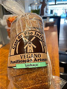 Pão de Forma Integral Vegano Linhaça 500g - Casa do Pão Integral
