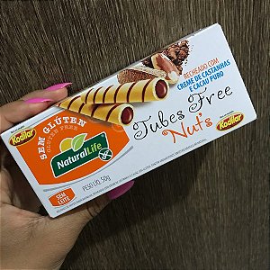 Tubinhos Recheados c/ Pasta de Amendoim 50g - Kodilar