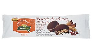 Biscoito de Arroz Recheado c/ Pasta de Amendoim, Alfarroba e Canela - NaturalLife