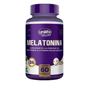 Melatonina + B6 60caps - Unilife