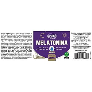 Melatonina em Gotas 30ml - Unilife
