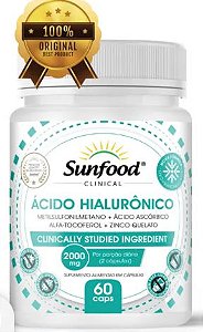 Ácido Hialurônico 60caps 2000mg - Sunfood