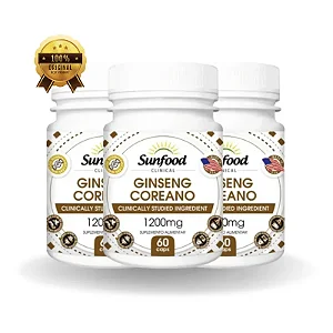 Ginseng Coreano 60 Caps 1200mg - Sunfood
