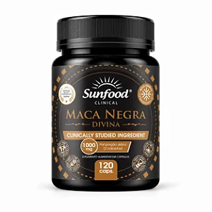 Maca Negra Divina 1000mg 120 cápsulas - Sunfood