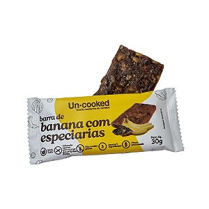 Barra de Frutas Banana c/ Especiarias 30g - Uncooked