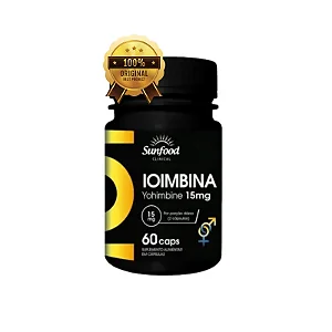 Ioimbina 15mg 60 cápsulas - Sunfood