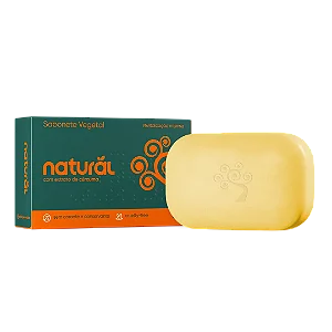 Sabonete Vegetal com Extrato de Cúrcuma 80g - Natural
