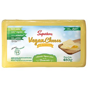VeganCheese Original Sabor Mussarela 480g - Superbom
