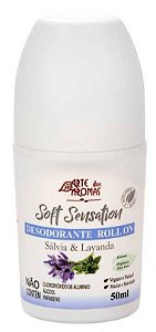 Desodorante Roll On Sálvia e Lavanda 50ml - Aromalife