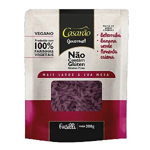 Massa Fusilli Beterraba/Banana Verde/Caiena 300G - Casarão