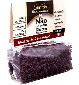 Massa Fusilli Beterraba/Banana Verde/Caiena 300G - Casarão