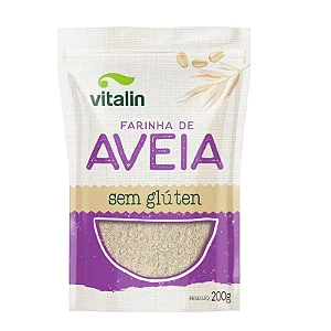 Farinha de Aveia Integral sem Glúten Vegana 200g - Vitalin