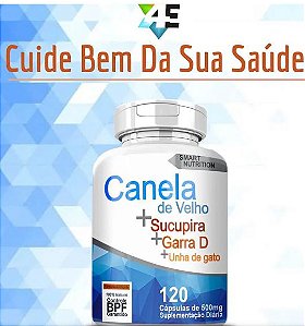 Canela de Velho / Sucupira / Garra / Unha de Gato – 4 Elementos 120x500mg
