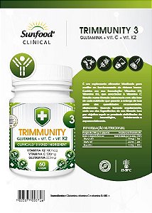 Trimmunity (3) Glutamina + Vit. C + Vit. K2 60caps - Sunfood