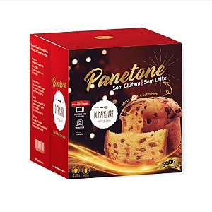 Panetone c/ Frutas Cristalizadas s/ Glúten s/ Lactose 500g - DiMangiare