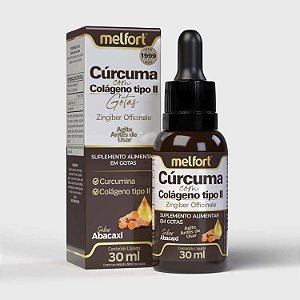 Cúrcuma c/ Colágeno tipo 2 30ml - Melfort