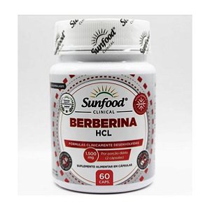 Berberina HCl 1500mg 60 cápsulas - Sunfood