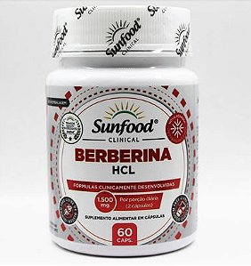 Berberina HCL 1500mg 60caps - Sunfood
