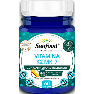 Vitamina K2-MK7 300mcg 60caps - Sunfood