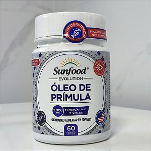 Óleo de Prímula 2000mg 60 cápsulas - Sunfood