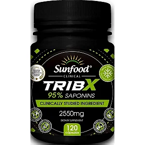 TribX 95% Saponinas 2550mg 120 cápsulas - Sunfood