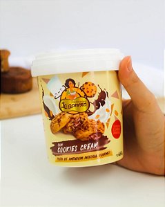Pasta de Amendoim Cookies Cream 450g - La Ganexa