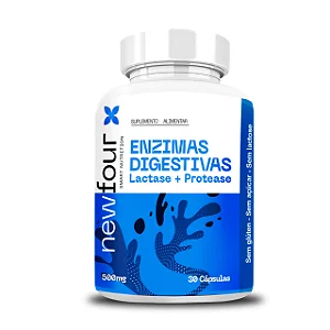 Enzimas Digestivas 500mg 30 cápsulas - New Four