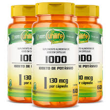 IODO IODETO DE POTÁSSIO 450MG 60CAPS - UNILIFE