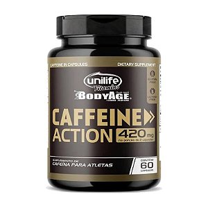 Cafeína 400mg 60 cápsulas - Unilife