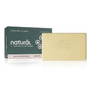 SABONETE NATURAL COM ARGILA BRANCA E ROSA MOSQUETA 95G