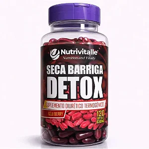 Seca Barriga Detox Goji Berry 120 Cápsulas - Nutrivalle