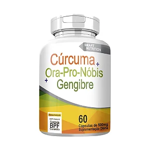 Cúrcuma + Ora Pro Nobis + Gengibre 60 Caps 500mg - 4 Elementos